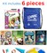 Summer Bridge Activities 8-9 Bundle, Ages 13-14, Math, Reading Comprehension, Writing, Science Summer Learning 9th Grade Workbooks All Subjects With Flash Cards, Children's Books, Drawstring Bag